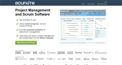 Desktop Screenshot of acunote.com